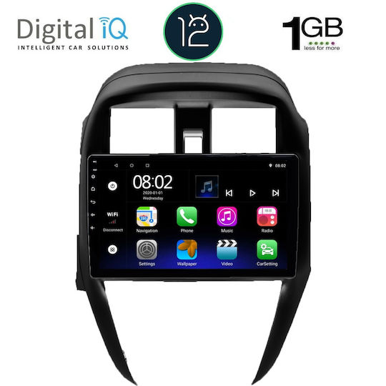 Digital IQ Car Audio System for Nissan Sunny 2015-2016 (Bluetooth/USB/WiFi/GPS/Apple-Carplay/Android-Auto) with Touch Screen 10"