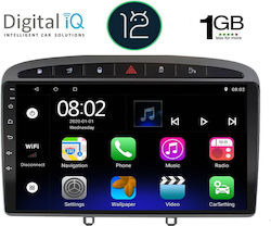 Digital IQ Ηχοσύστημα Αυτοκινήτου για Peugeot 308 Audi A7 2007-2012 (Bluetooth/USB/WiFi/GPS) με Οθόνη Αφής 9"