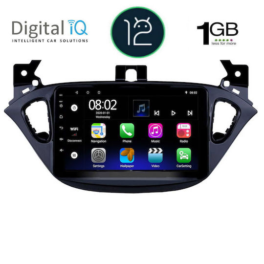 Ηχοσύστημα Αυτοκινήτου για Opel Adam 2014-2021 (Bluetooth/USB/WiFi/GPS/Apple-Carplay/Android-Auto) με Οθόνη Αφής 9"