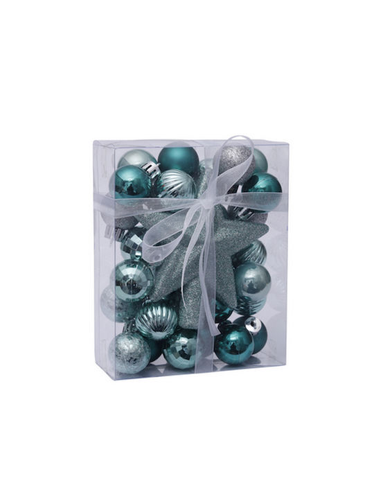 Artezan Christmas Ball Ornament Illuminated Light Blue