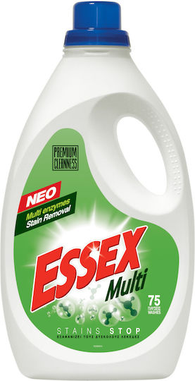 Essex Multi Υγρό Απορρυπαντικό για Λευκά & Χρωματιστά Ρούχα 3.75lt (75 Μεζούρες)