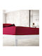 To megalo pazari Sheet King Size with Elastic 180x200+30cm. Il-line Bordeaux