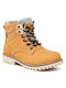 Mayoral Kids Leather Boots Yellow