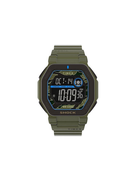 Timex Command Digital Ceas Baterie cu Brățară din cauciuc