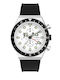 Timex Ανδρικό Ρολόι 40mm Χρονογράφος Μπαταρίας με Μαύρο Καουτσούκ Λουράκι