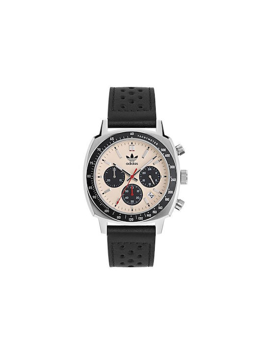 Adidas One Uhr Chronograph Batterie in Schwarz Farbe