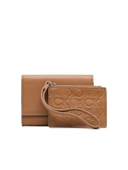 Calvin Klein Re-lock Small Women's Wallet with RFID Brown