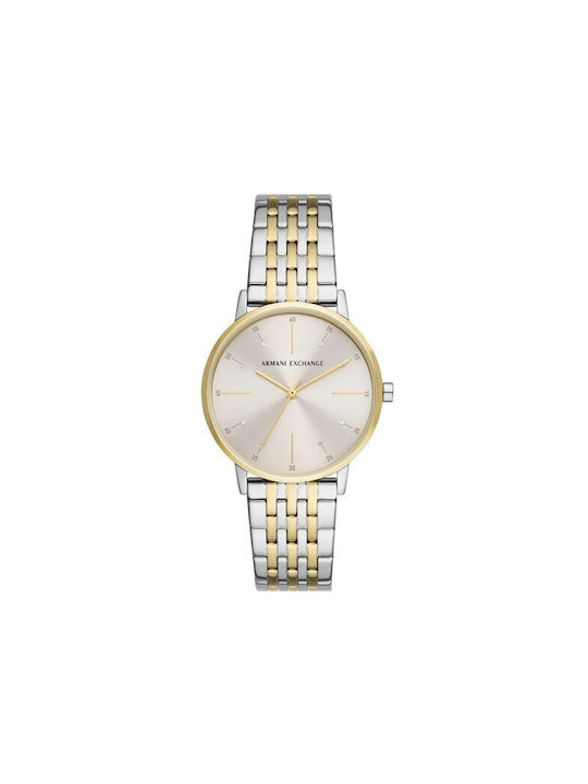 Armani Exchange Watch with Gold Metal Bracelet