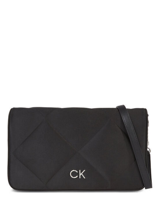Calvin Klein Re-lock Quilt Geantă de damă De umăr Neagră