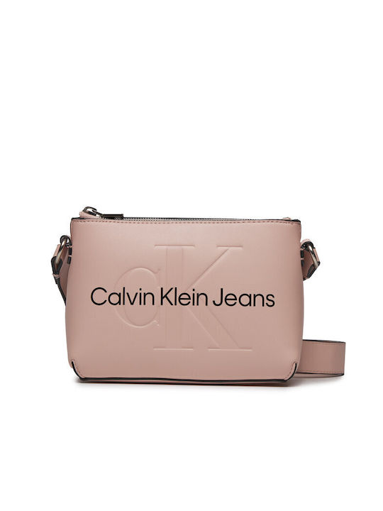 Calvin Klein Sculpted Camera Γυναικεία Τσάντα Χιαστί Ροζ