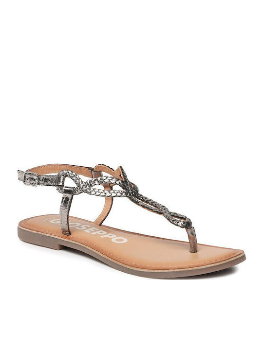 Gioseppo Flache Sandalen für Damen in Gold Farbe