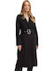 Femeie Black. Palton cu Curea