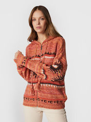 Bdg Urban Outfitters Women's Knitted Cardigan with Zipper Orange