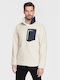Cardigan Fleece pentru Bărbați Beige