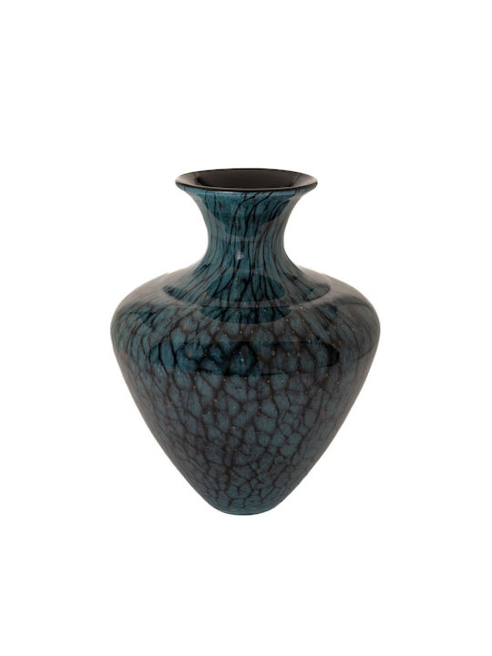 Iliadis Decorative Vase Glass Blue 32x40cm 1pcs