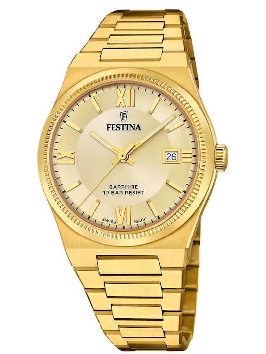 Festina Women's Watch with Gold Metal Bracelet