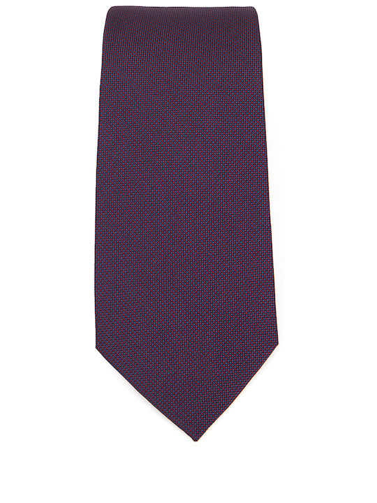 Kaiserhoff Men's Tie Silk Printed in Purple Color