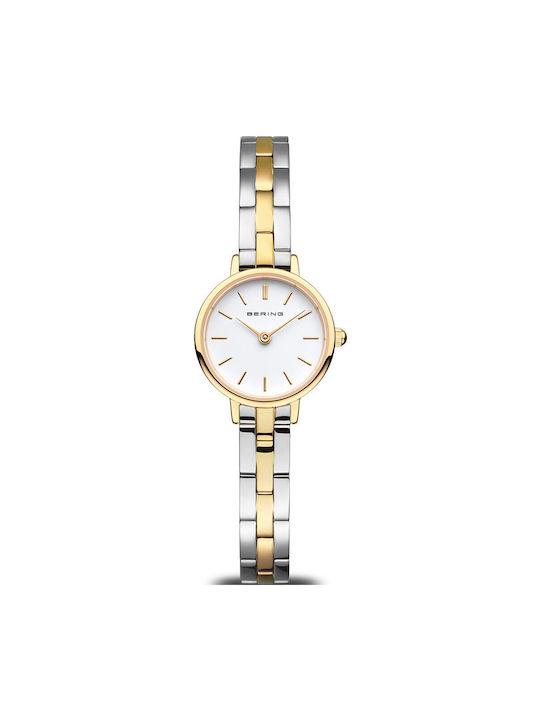 Bering Time Classic Watch with Gold Metal Bracelet