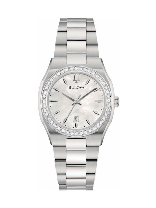 Bulova Watch Battery with Silver Metal Bracelet 96R245 Skroutz.cy