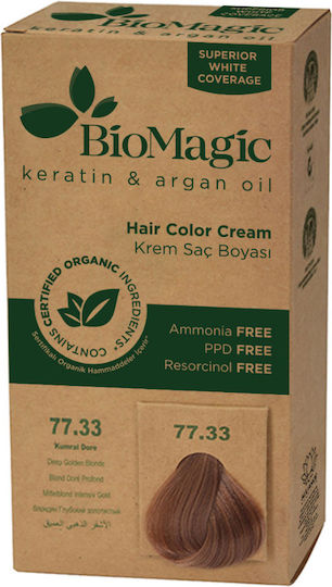 BioMagic Βαφή Μαλλιών 77.33 - Deep Golden Blond 60ml