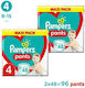 Pampers Pants Pants Πάνες Βρακάκι No. 4 για 9-15kg 96τμχ