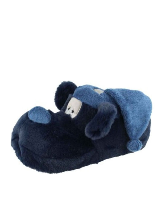 I M843 Animal Men's Slippers Blue
