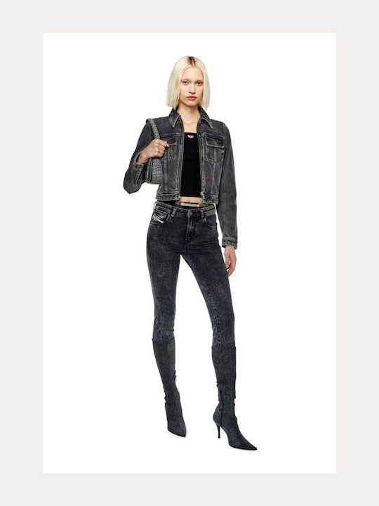 2015 Babhila Γυναικείο Jean Παντελόνι σε Skinny Εφαρμογή Dark Grey