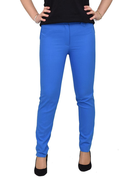 Forel Damen Stoff Hose Blue.