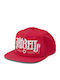 Jockey mit geradem Schirm Rot