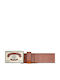Men's Belt Leather Tabac Brown
