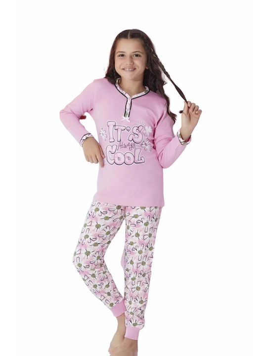 Tarik Kids Pajamas Cotton Pink