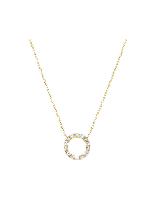 Vogue Necklace Gold Plated with Zircon