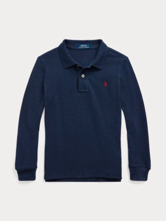 Ralph Lauren Kinderpolo Langarm Blau