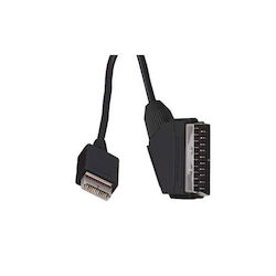 Scart Playstation 2 Καλώδιο σε Μαύρο χρώμα Scart Playstation 2 Καλώδιο σε Μαύρο χρώμα