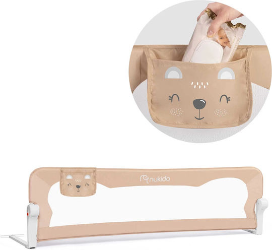 Nukido Bară de protecție pentru pat în Culoare Bej 150x42cm 1buc