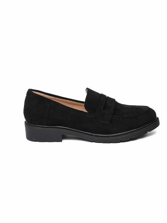 Malesa Women's Moccasins in Black Color