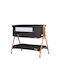 Chipolino Cradle Sweet Dreams with Mattress and Wheels Graphite Wood