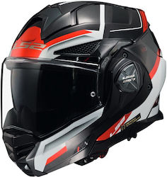 LS2 Ff901 Advant X Spectrum Black/White/Red Cască de motocicletă Modular ECE 22.06