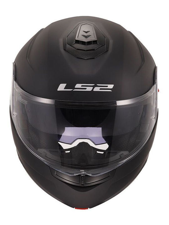 LS2 Strobe Ii Ff908 Negru mat Cască de motocicletă Flip-Up ECE 22.06