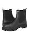 Laty Leather Black Men's Boots