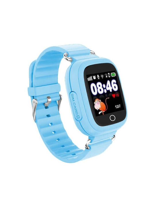 Smartwatch pentru copii cu GPS și curea din cauciuc/plastic Albastru