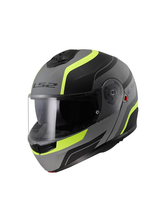 LS2 Strobe II Motorcycle Helmet Flip-Up ECE 22....