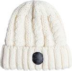 Roxy Beanie Unisex Σκούφος Πλεκτός σε Μπεζ χρώμα