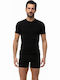 Men's Undershirt Short-sleeved Black