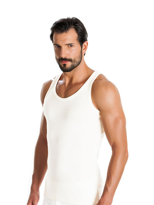 Helios Men's Undershirt Sleeveless White