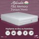 Ypnos Aphrodite Fast Memory Halb-Doppel Ergonomisch Matratze Memory-Schaum Beidseitig 130x200cm