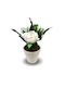 Pokhara Decorative Artificial Plant Rose White 1pcs