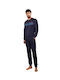 Nottingham Men's Winter Cotton Pajamas Set BLUE