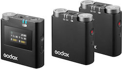 Godox Virso S M2 Σετ Ασύρματο Μικρόφωνο Πέτου, Clip On