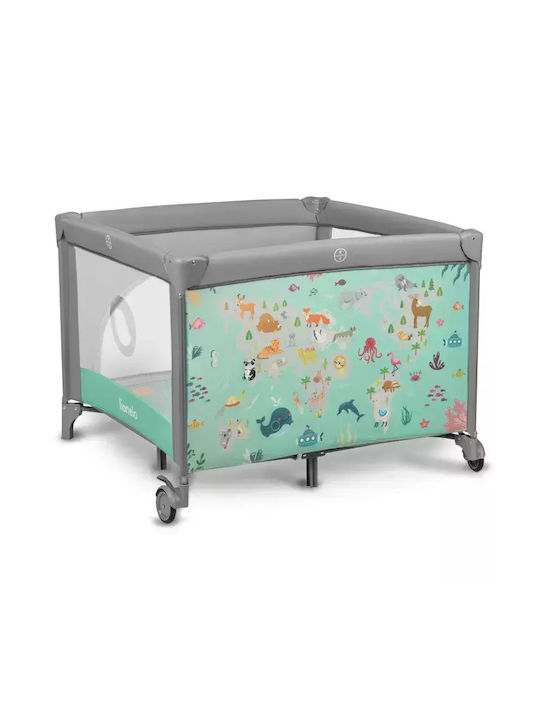 Lionelo Playpen with Mattress Gray 100x100cm